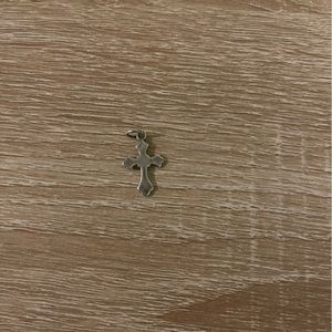 Cross Sterling Silver Charm